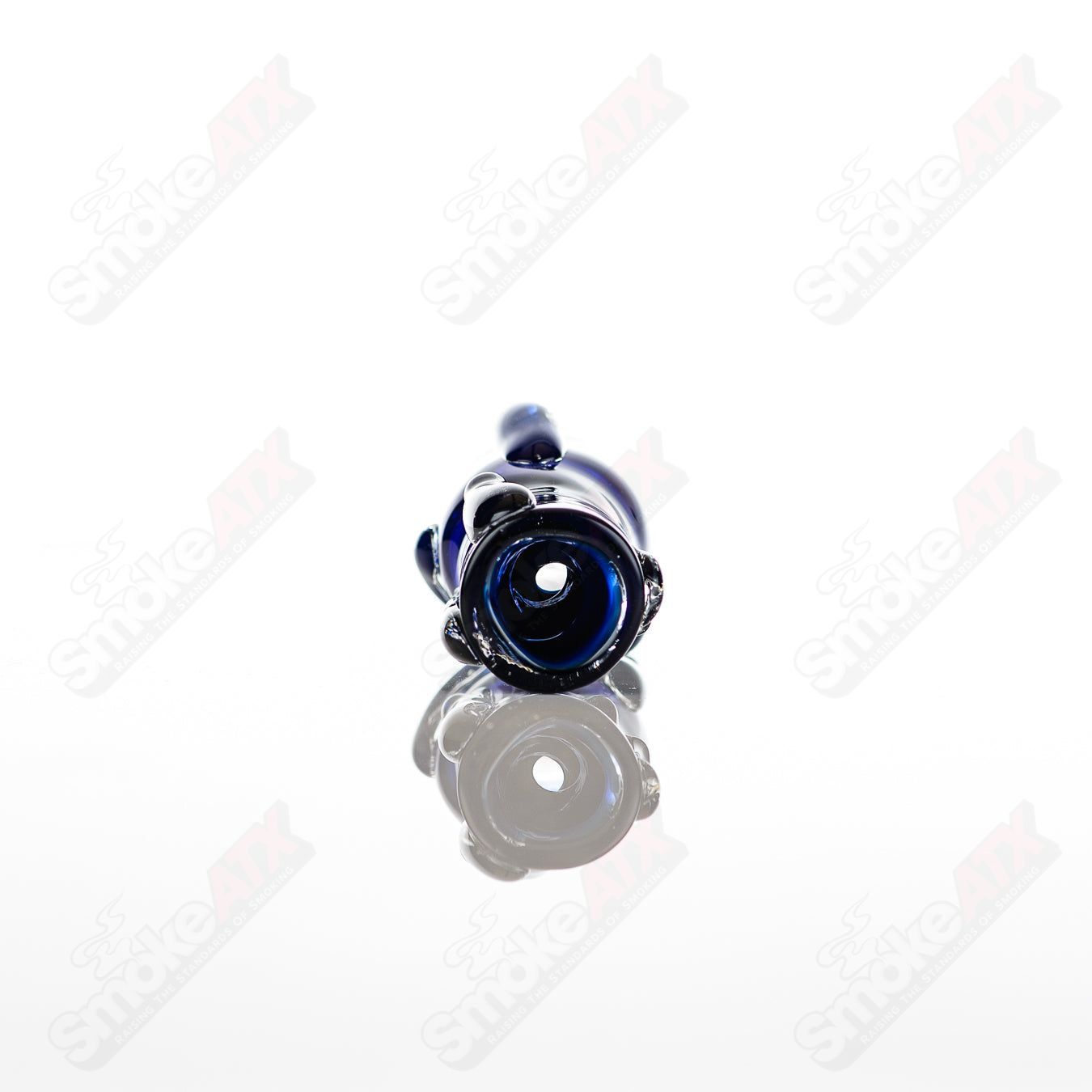 Large Chillum glass pipe by Nobody, clear glass with a simple, straight design for smooth smoking experience.