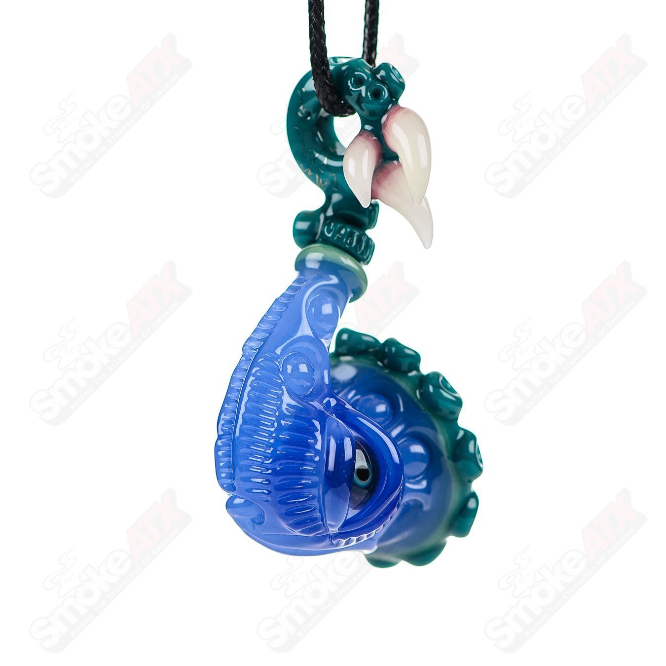 JMass Sherlock Pendant by SALT & JMass, Heady Glass pendant featuring a detailed Sherlock Holmes-inspired design.