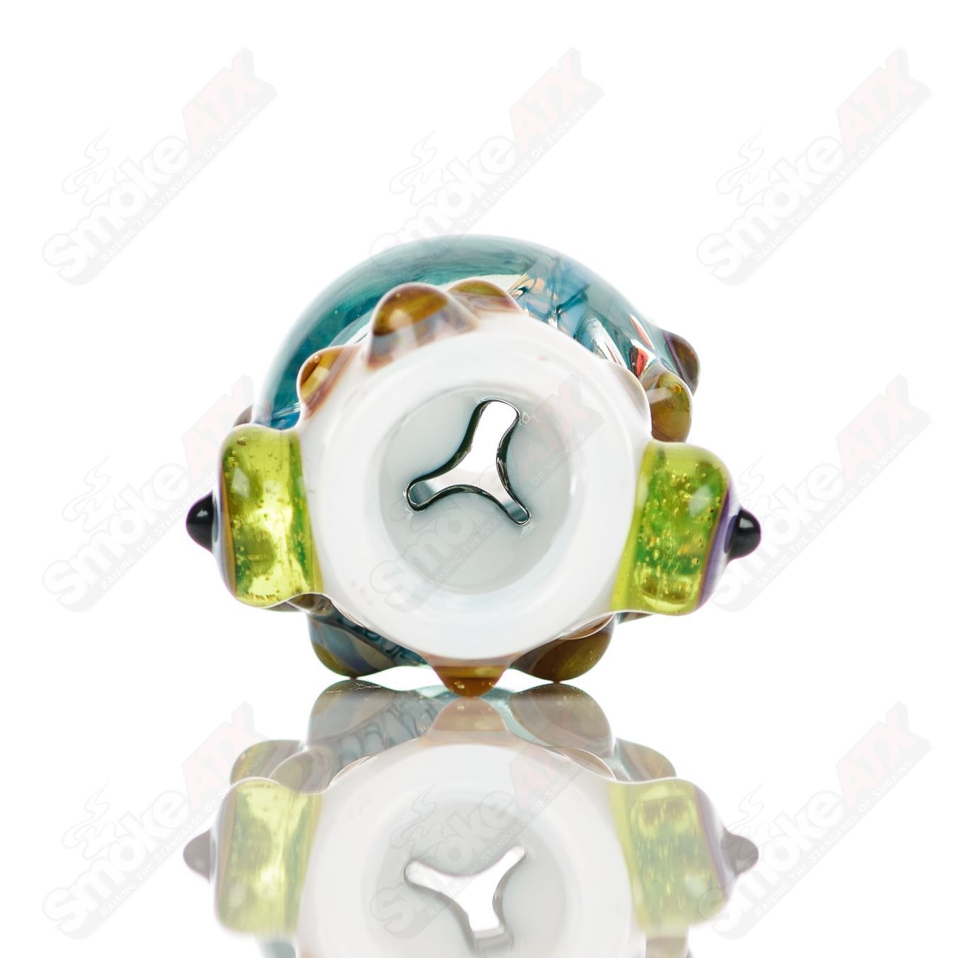 Small glass Chillum Baby Dabs dab pipe, compact and clear with a simple straight tube design for easy use.