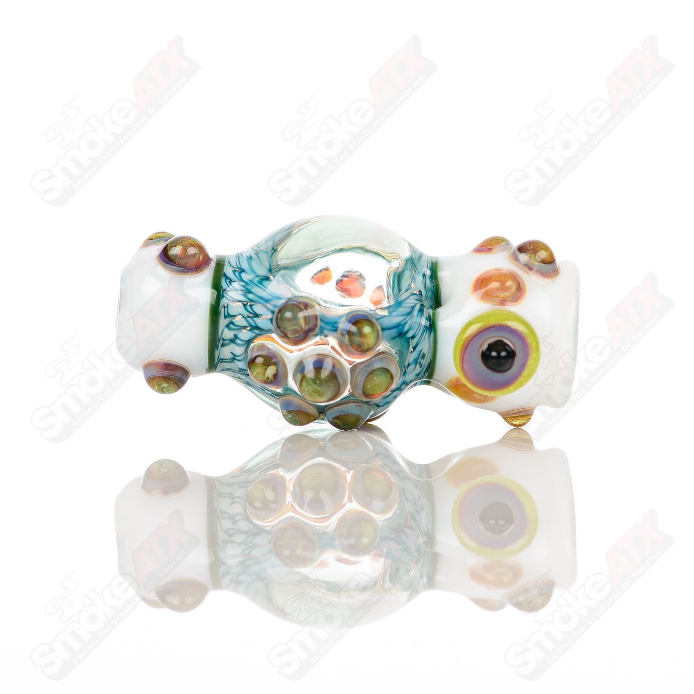 Small glass Chillum Baby Dabs dab pipe, compact and clear, designed for easy dabbing sessions.