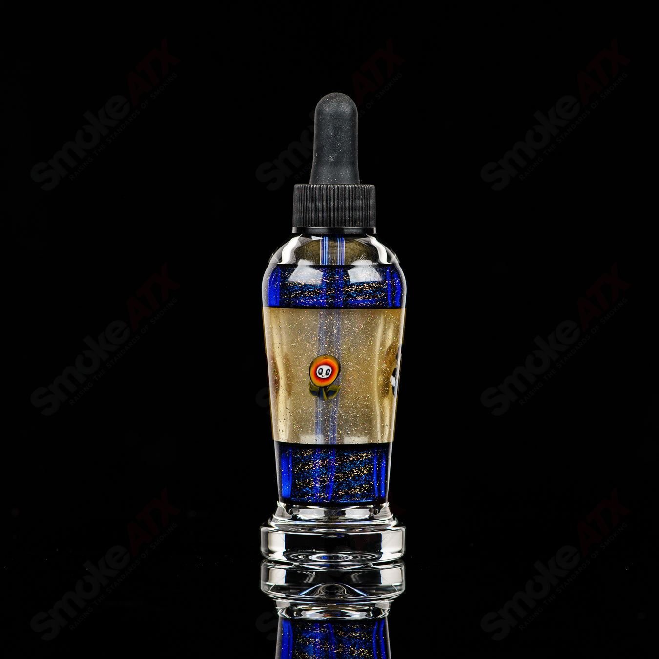 Micro Glass Heady Glass #2 Spray Bottle SPG x Micro with two spray nozzles and clear glass body, designed for easy liquid dispensing.