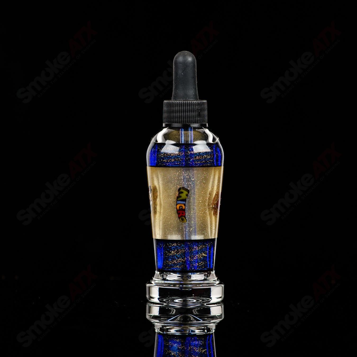 Micro Glass #2 Spray Bottle SPG x Micro, clear heady glass spray bottle with dual spray nozzles, compact and durable.