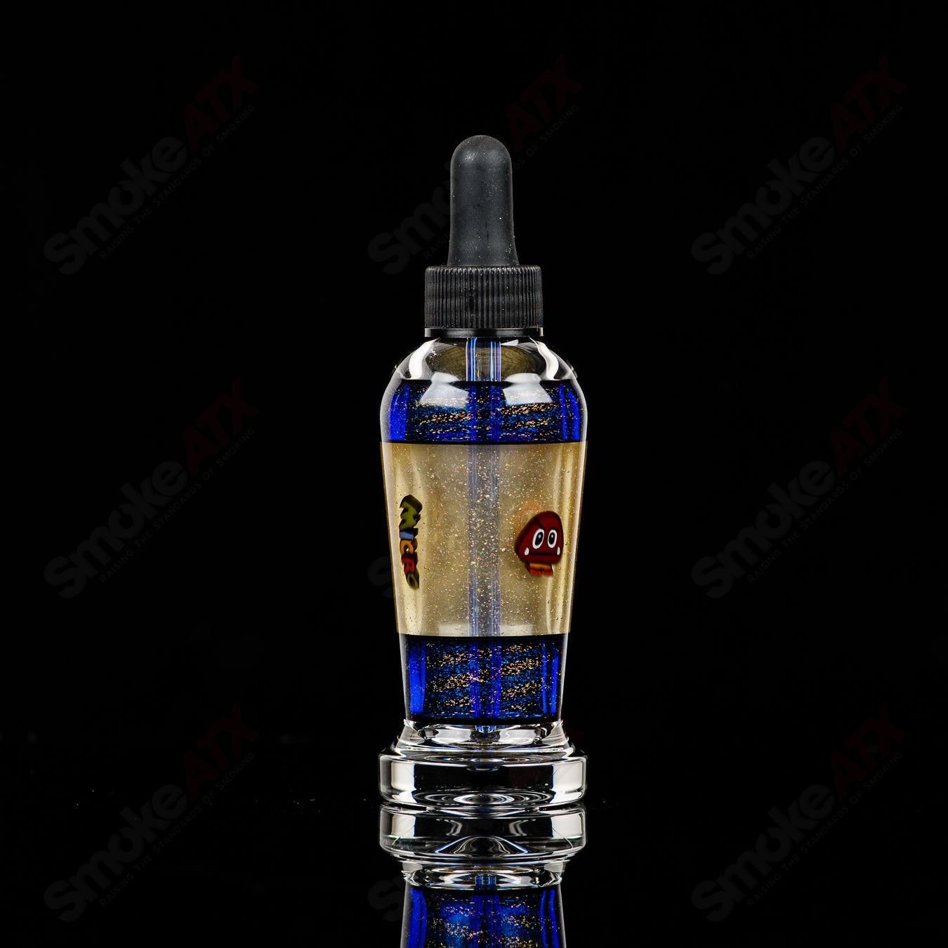 Micro Glass #2 Spray Bottle SPG x Micro, clear heady glass spray bottle with two spray nozzles for versatile use.