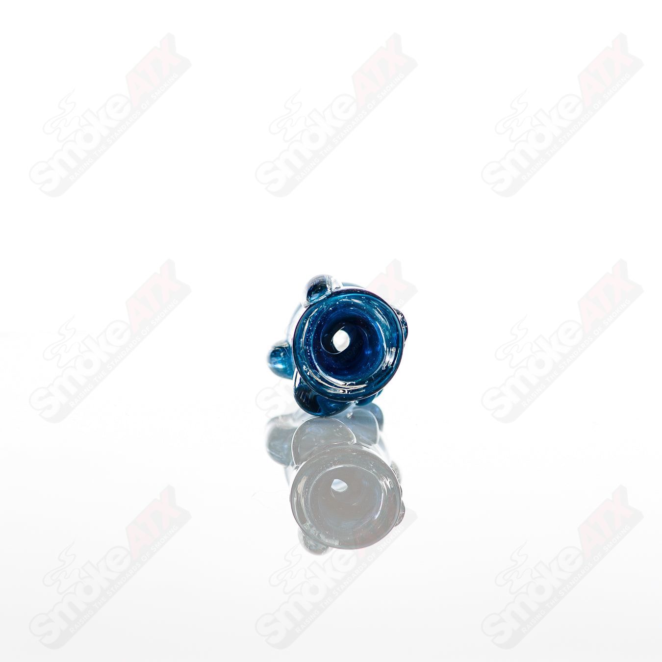 Large chillum glass pipe by Nobody, showcasing clear glass design with a straight tube and rounded mouthpiece.