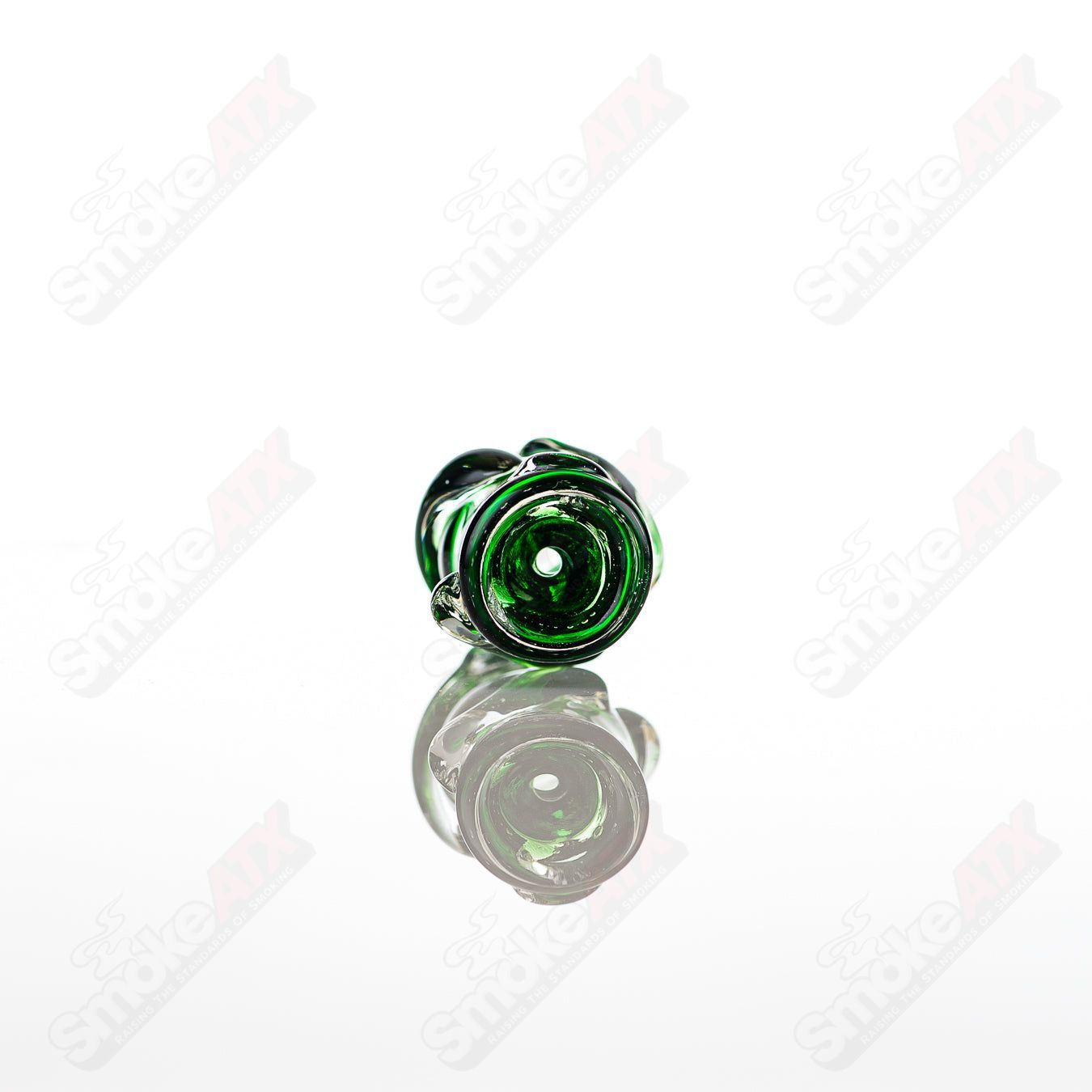 Large Glass Chillum by Nobody featuring clear glass design and smooth shape, designed for easy handling and smooth smoking experience.