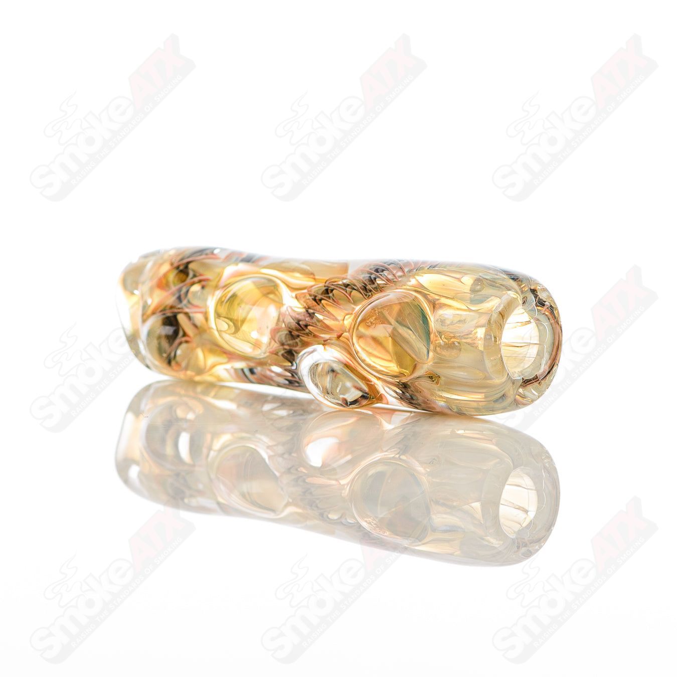 Texas Hot Glass Taster #23 chillum glass pipe with clear design and compact shape for easy handling and smooth smoking.