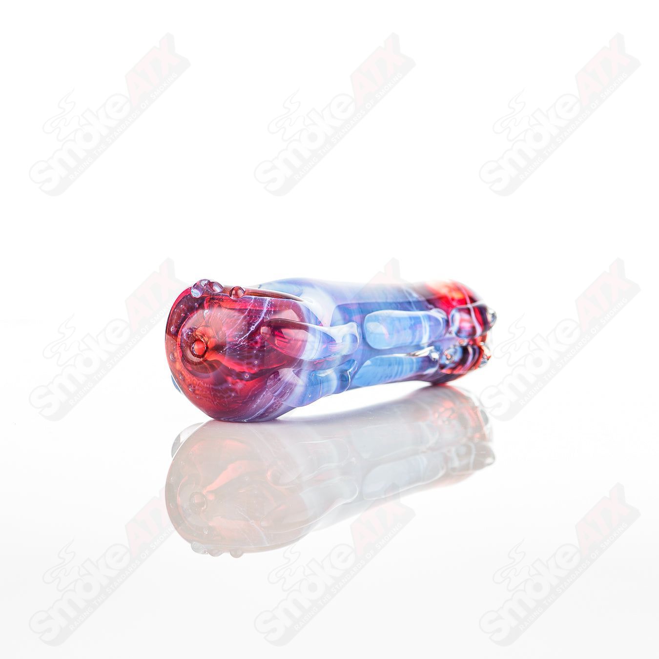 Glass pipe known as the #25 Spoon Glass by Nobody, featuring a clear glass design with a rounded bowl and straight stem.