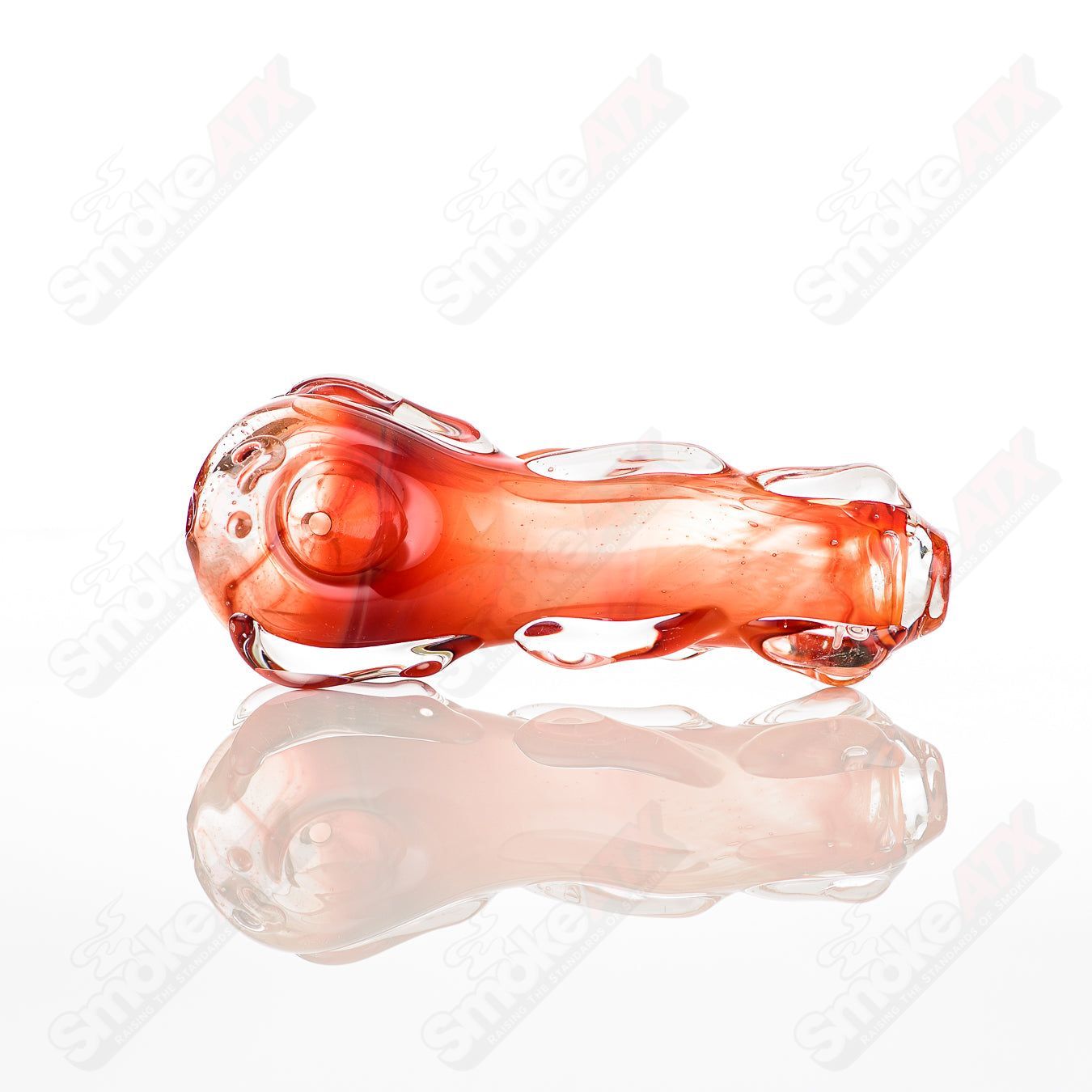 Glass pipe called the #26 Spoon Glass by Nobody, featuring a clear glass design with a rounded bowl and straight stem.