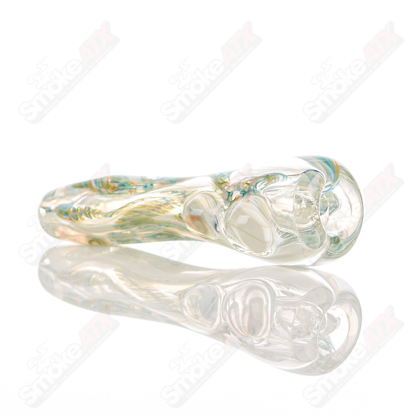Texas Hot Glass #26 Taster Texas Hot Glass chillum glass pipe with clear design and compact shape for discreet use.