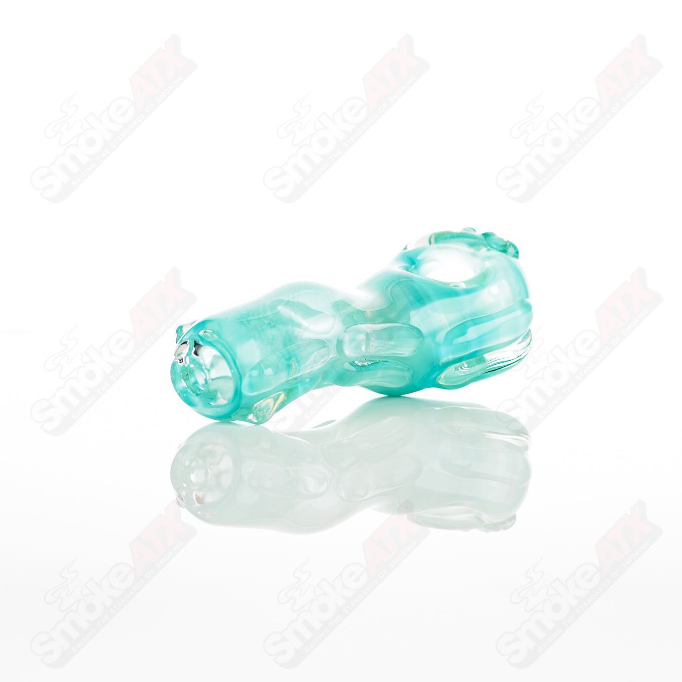 Glass pipe called the #27 Spoon Glass by Nobody, featuring a clear glass design with a rounded bowl and straight stem.