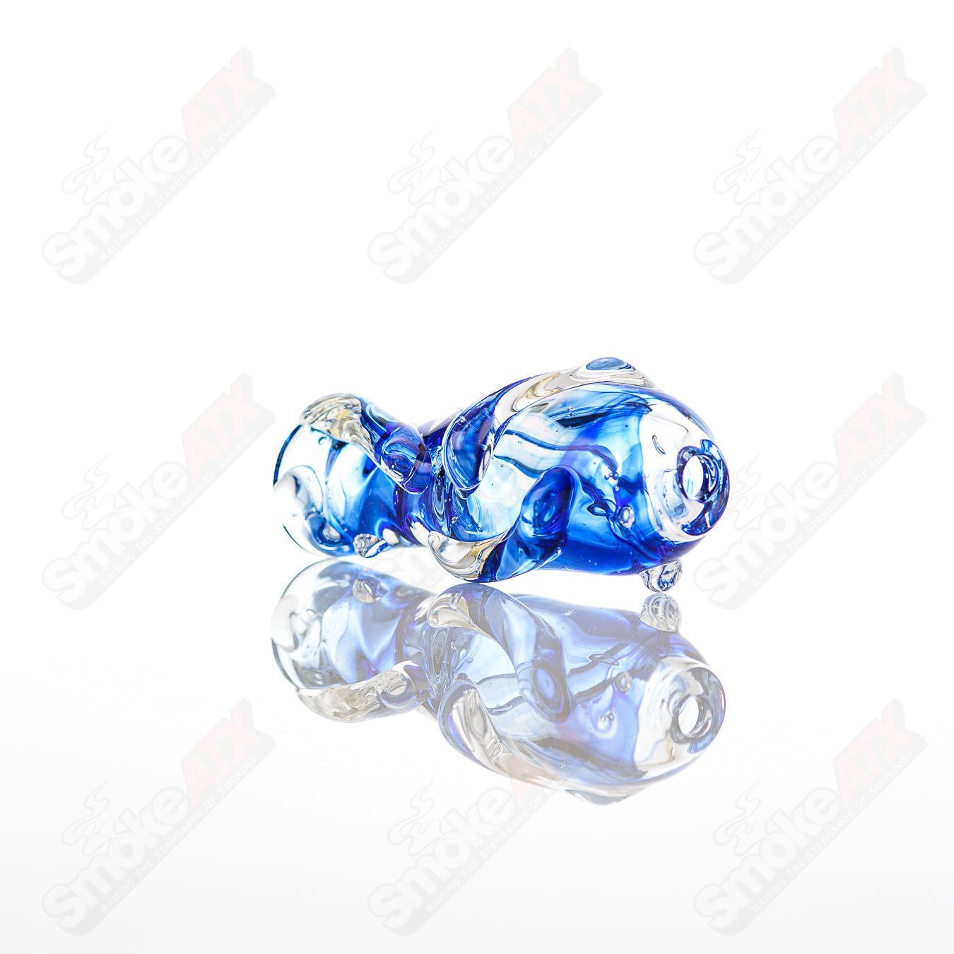 Large glass chillum by Nobody featuring clear glass construction and a simple cylindrical design.