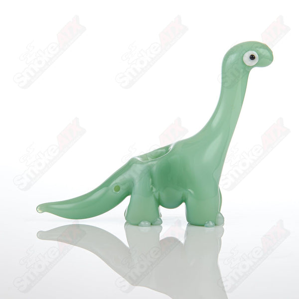 Jade Dino Pipe Nicko Glass - Smoke ATX