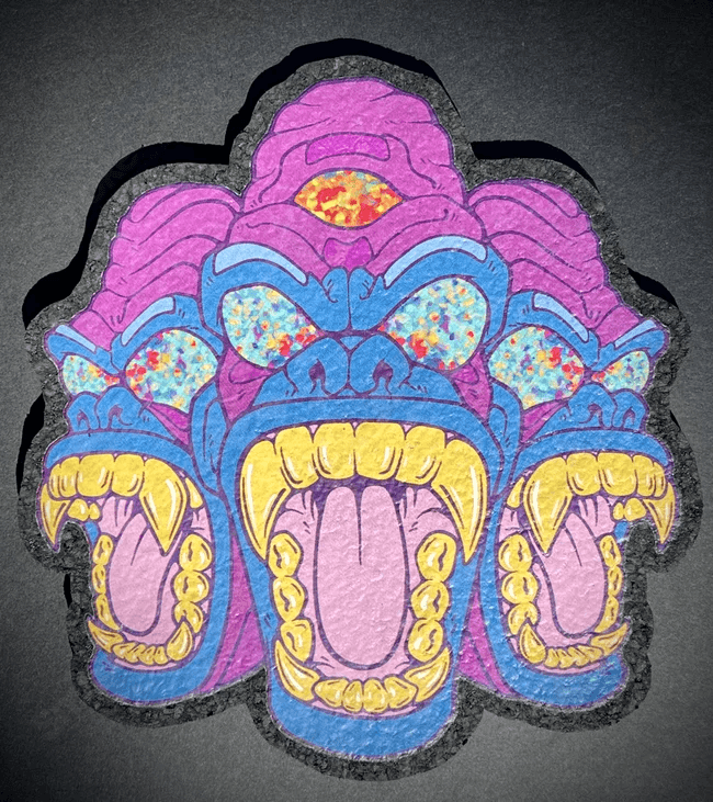 8in Triple Killa Gorilla Dab Mat Firefly x East Coasters - Smoke ATX