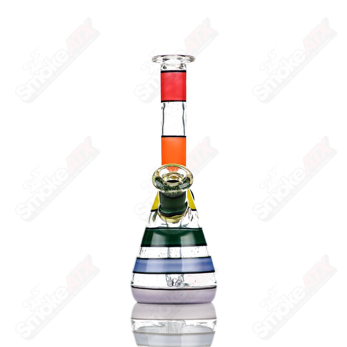 Dustorm Glass 14mm UV Secret Double Rainbow Tube waterpipe with colorful glass design and intricate details.