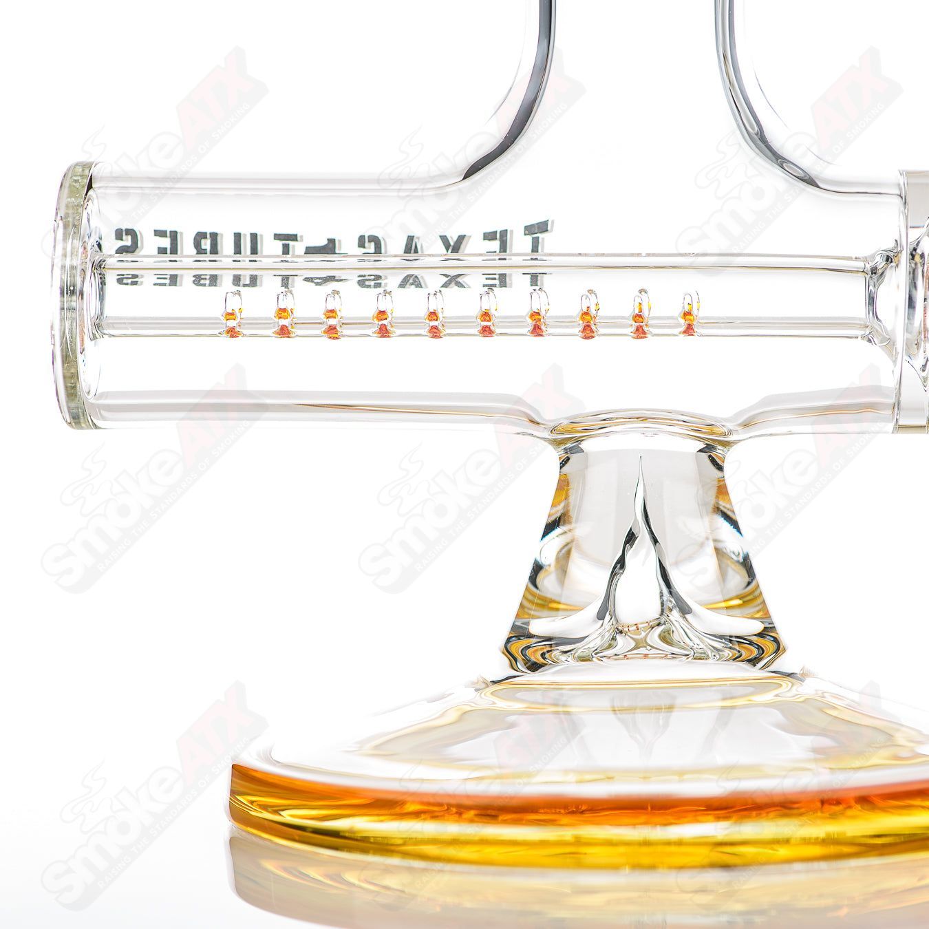 Colorful 16-inch Texas Tubes inline glass tubes, 50x5mm straight for smoking or decorative use by Texas Tubes.