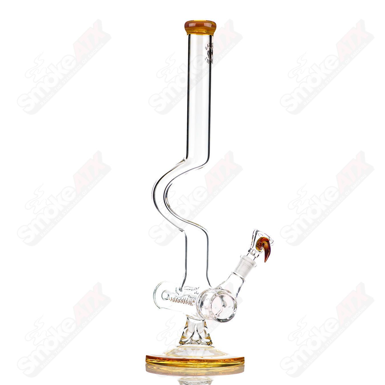 Colorful 16-inch Texas Tubes glass inline straight tubes with 50x5mm dimensions, designed for versatile use.