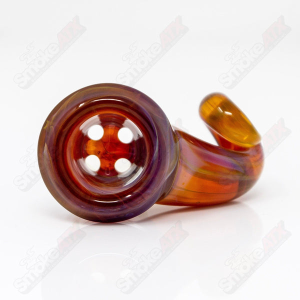 Amber Purple 18mm Full Accent Slide Black T Glass #3 - Smoke ATX