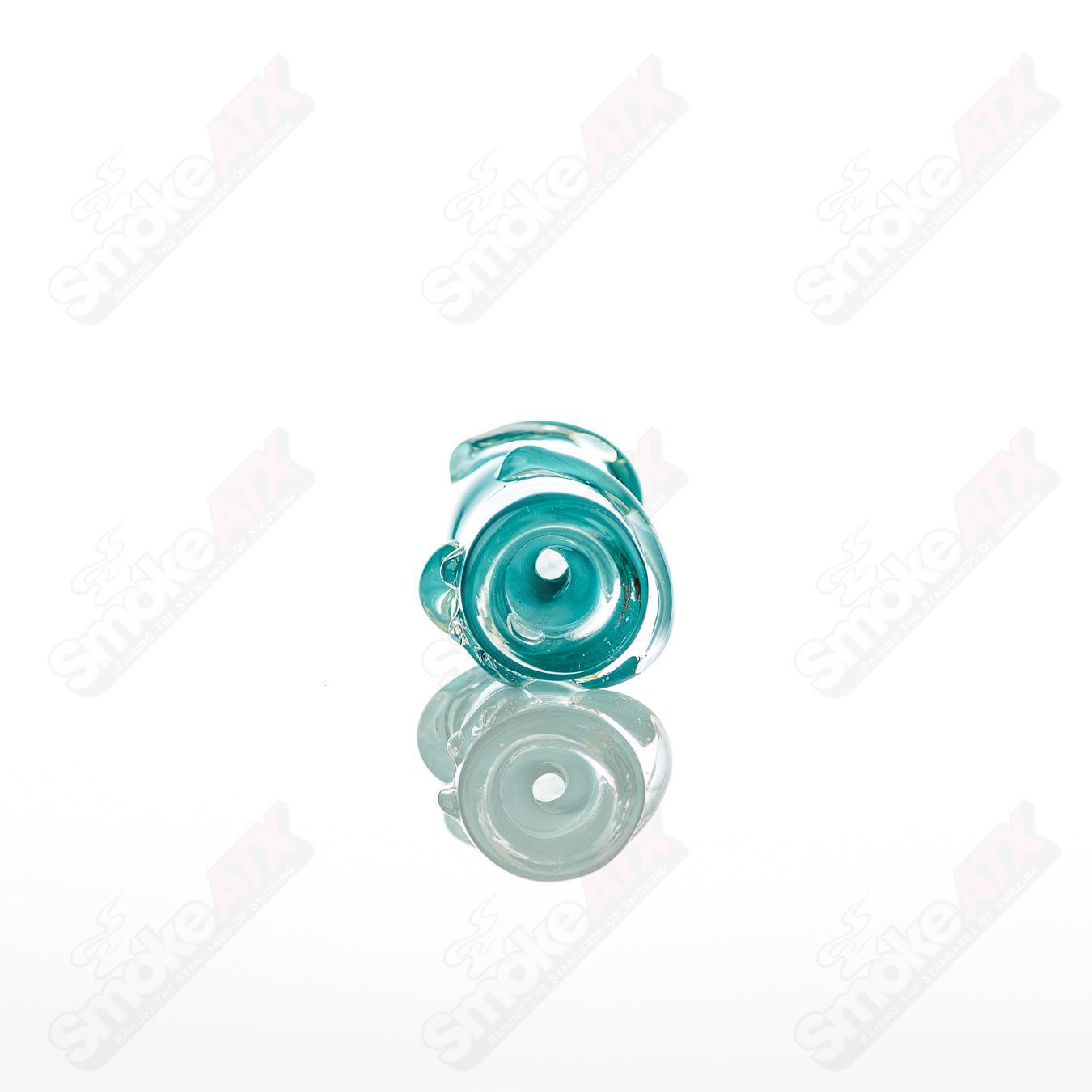 Large glass chillum by Nobody, clear and durable with a simple shape, designed for smooth smoking experiences.