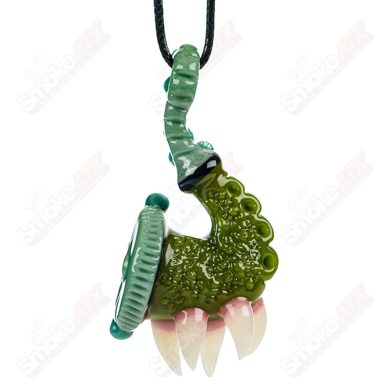 JMass Sherlock Pendant from SALT x JMass, a heady glass jewelry piece with intricate glasswork and unique design.