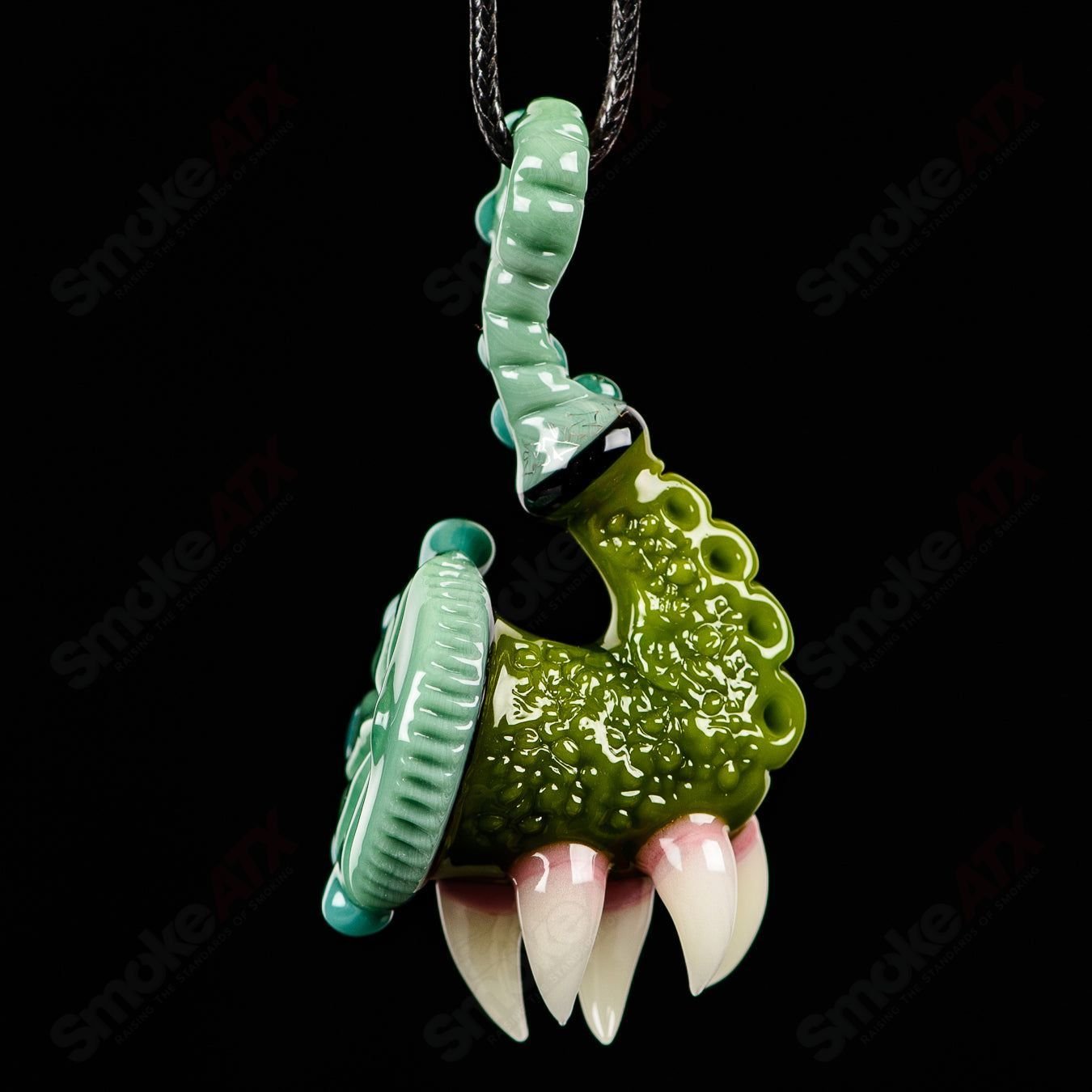 Heady glass Sherlock pendant by JMass, featuring intricate glasswork and detailed design, part of the SALT x JMass collection.