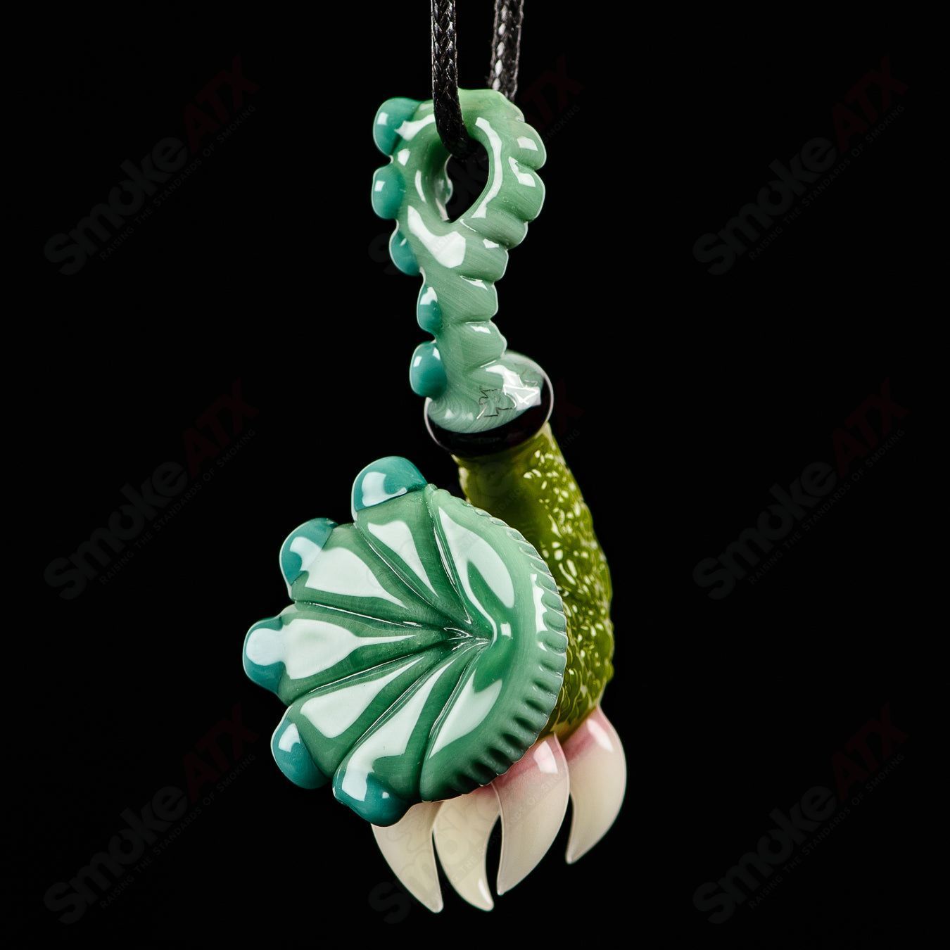 JMass Sherlock Pendant from SALT x JMass collection, featuring intricate glass heady pendant with detailed design.