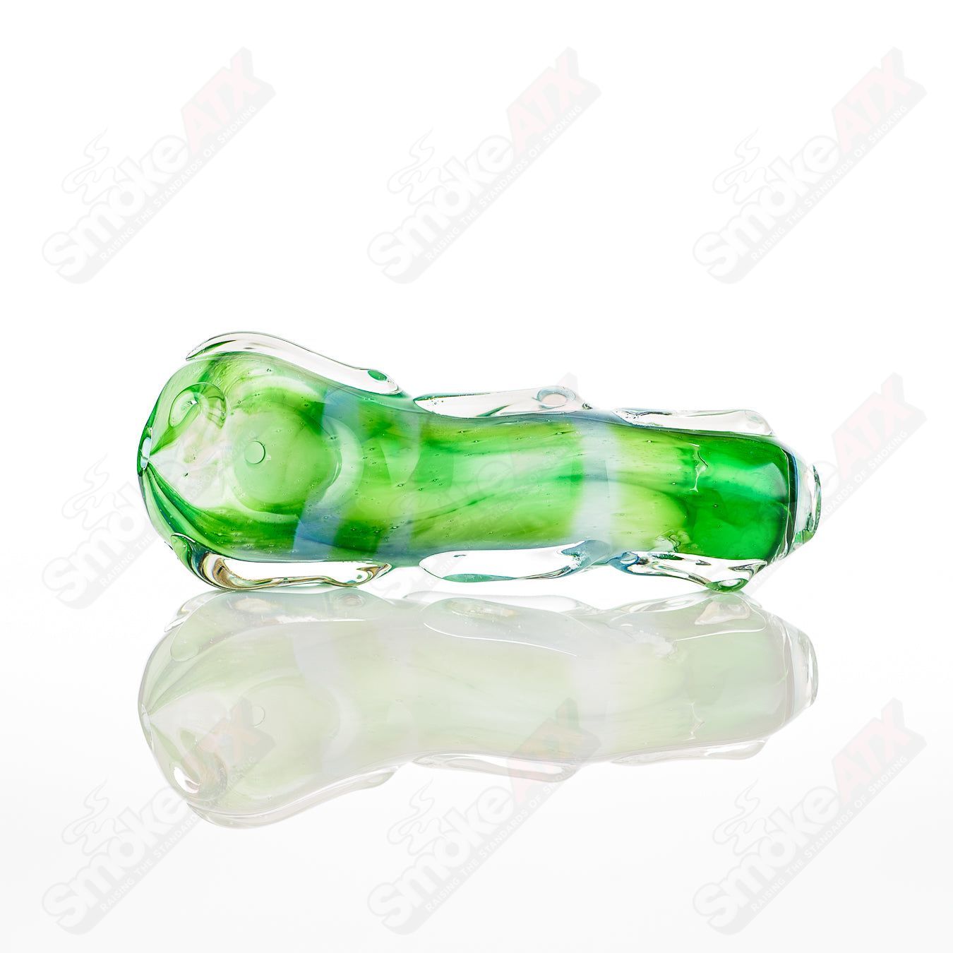 Glass Pipe - Nobody #3 Spoon Glass with clear, smooth construction and rounded bowl, designed for smoking use.