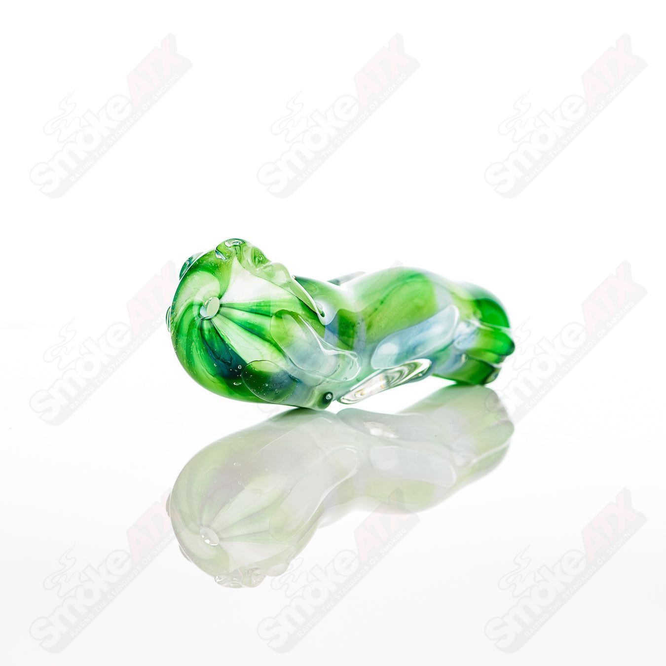 Glass pipe called the #3 Spoon Glass by Nobody, featuring a clear glass design with a rounded bowl and smooth mouthpiece.