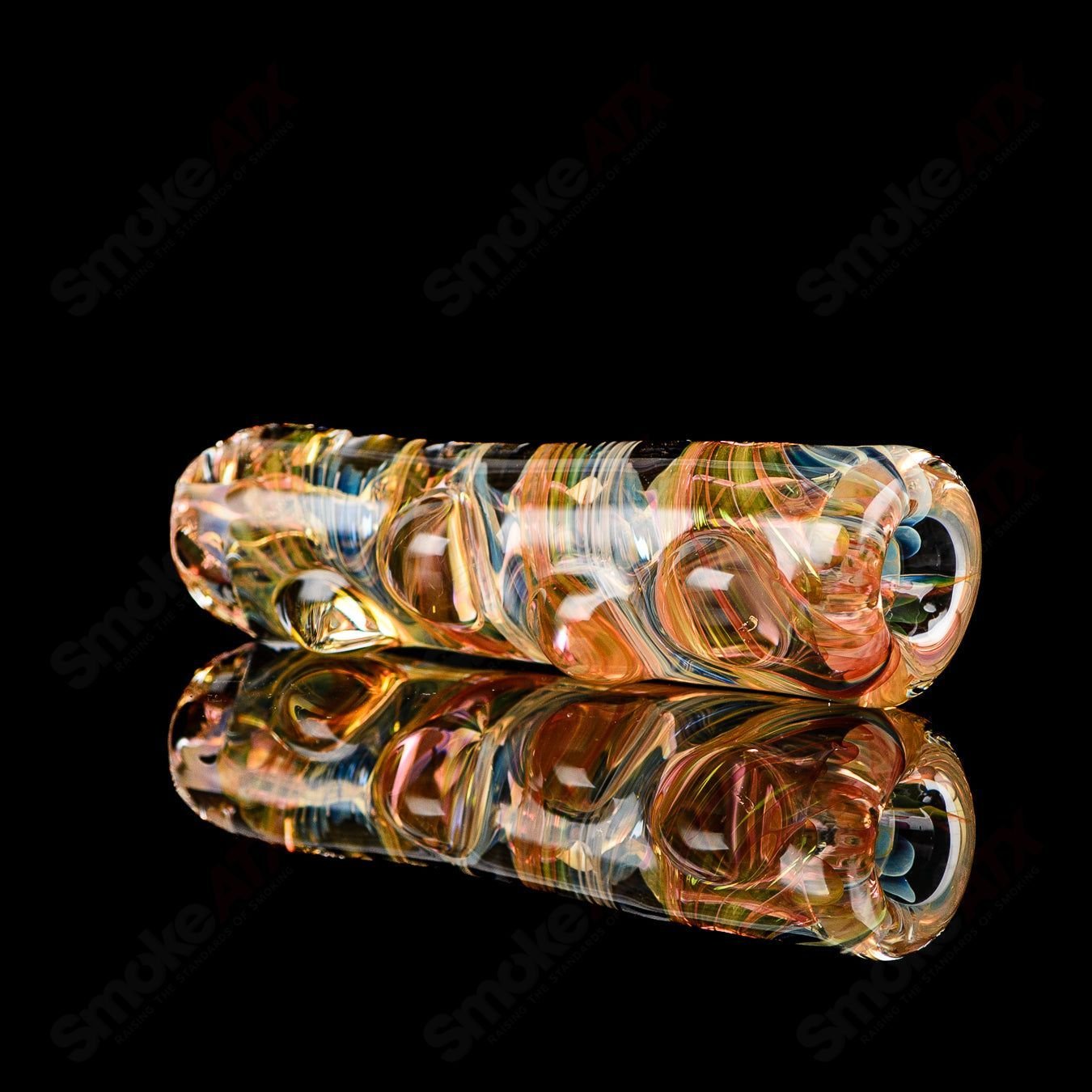 Glass chillum named #3 Taster by Texas Hot Glass, featuring clear glass design suitable for smoking accessories.