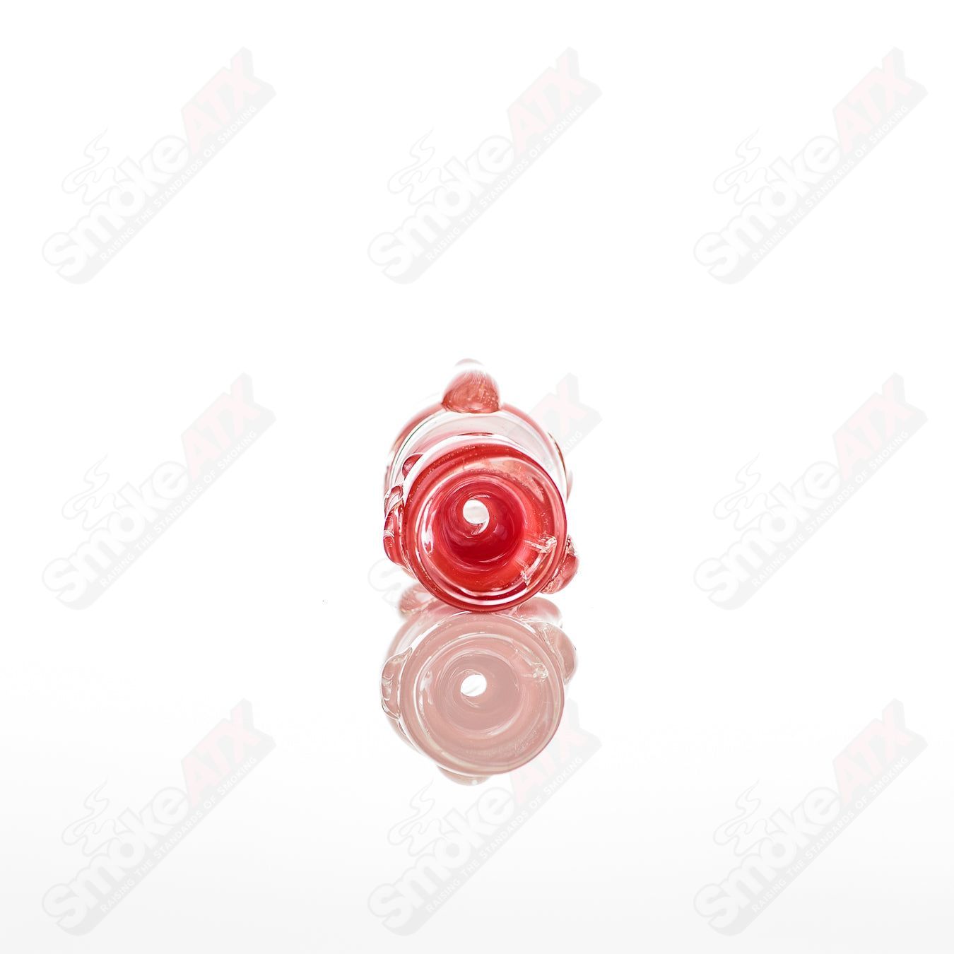 Large Chillum Glass pipe by Nobody, clear glass with a smooth, cylindrical shape and rounded mouthpiece for smoking.