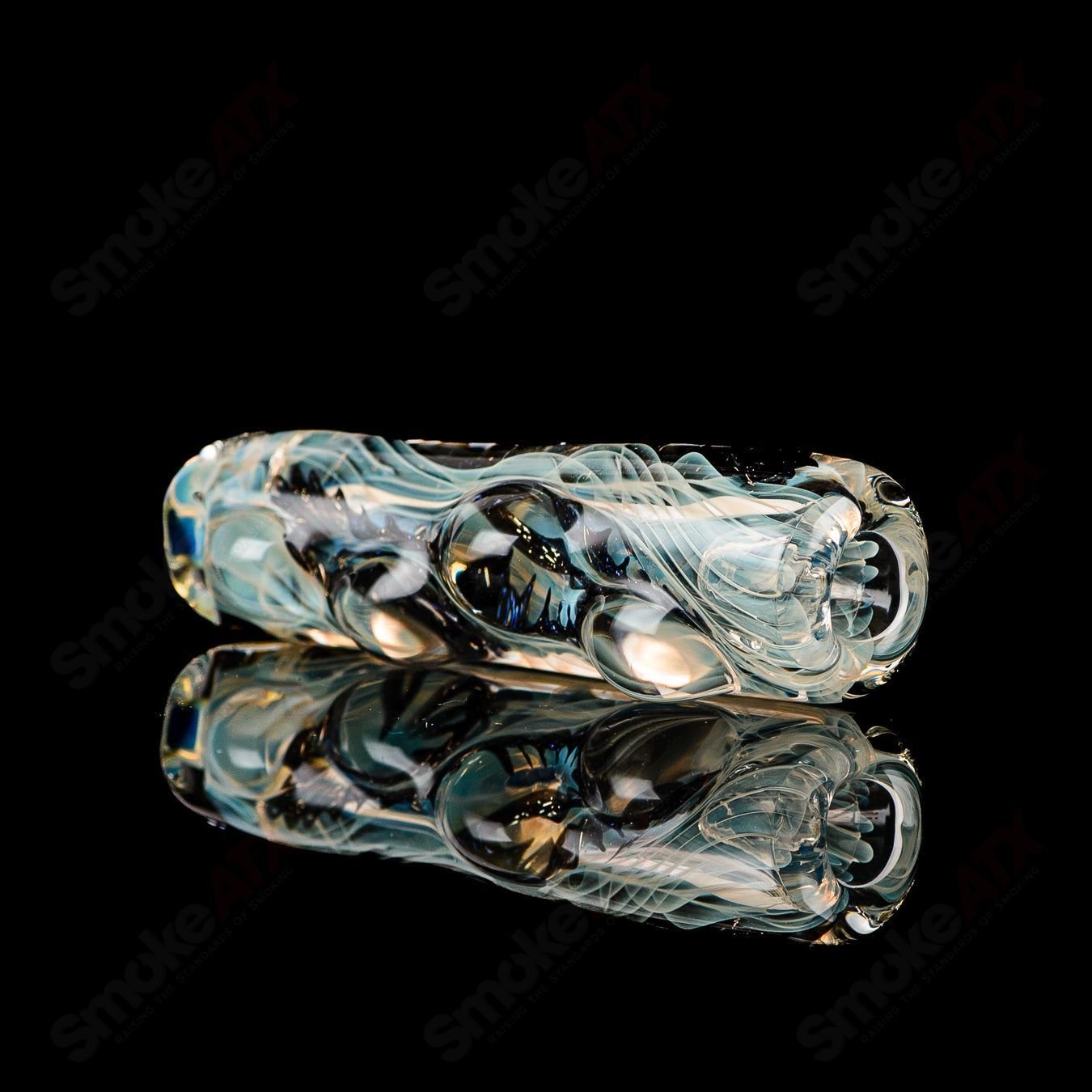 Texas Hot Glass #30 Taster Texas Hot Glass chillum glass pipe with clear design and compact size for easy use.