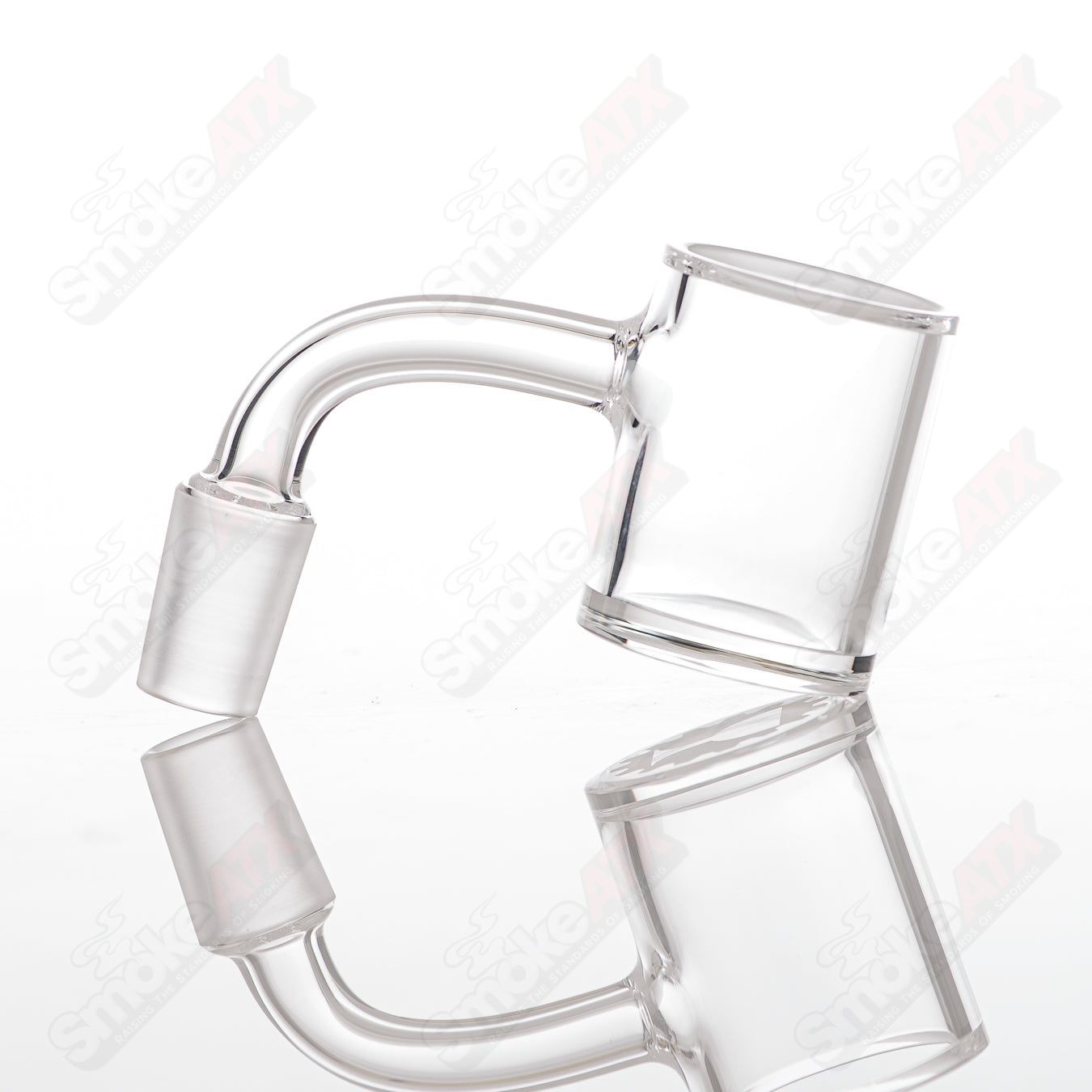 Toro 30mm 14/90 quartz grail glass accessory with clear glass construction and intricate design for smoking accessories.