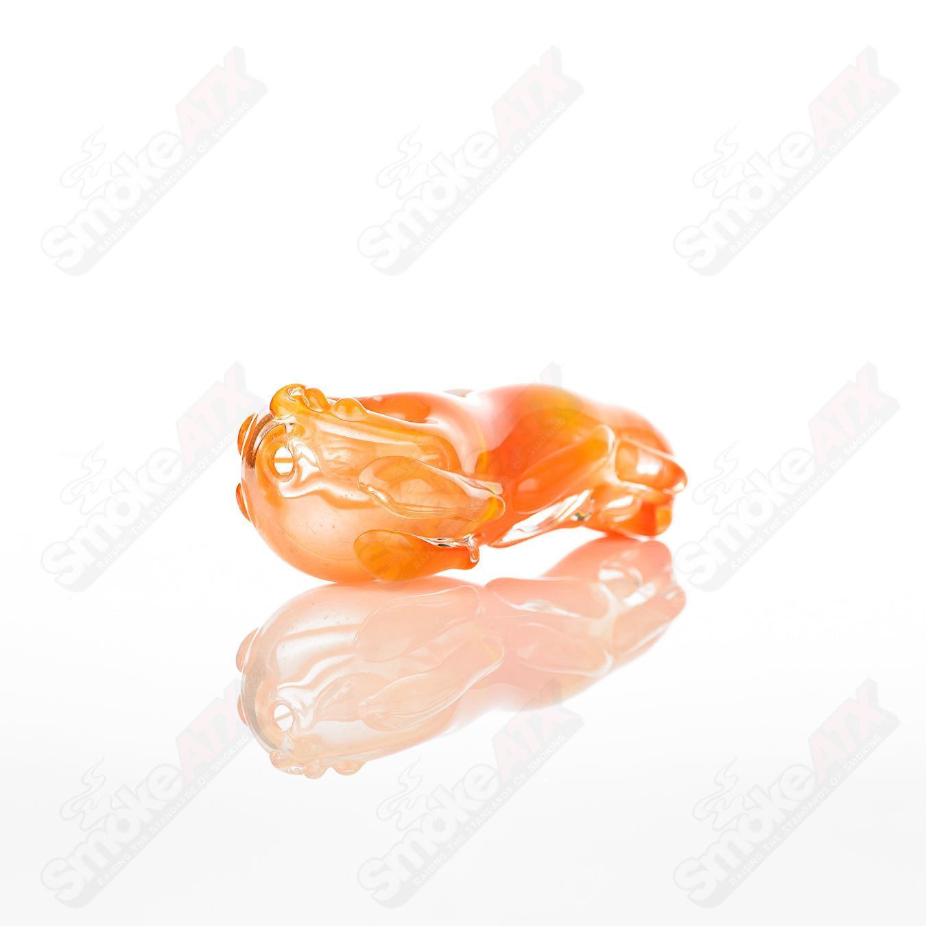 Glass pipe, the Nobody 31 Spoon Glass, featuring a clear design with a rounded bowl and straight stem for smoking or vaporizing.