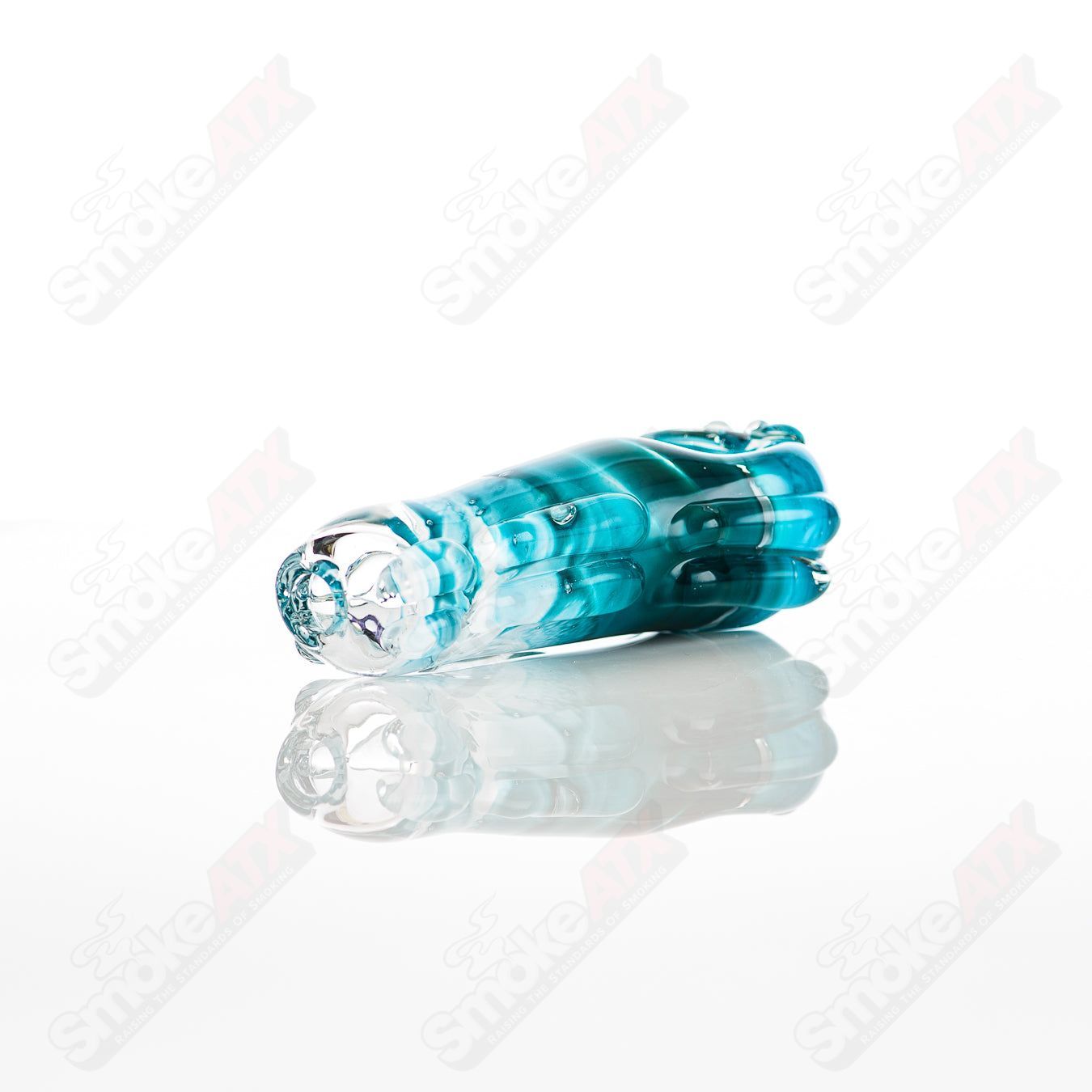 Glass pipe called #32 Spoon Glass by Nobody, featuring a clear glass design with a rounded bowl and smooth mouthpiece.
