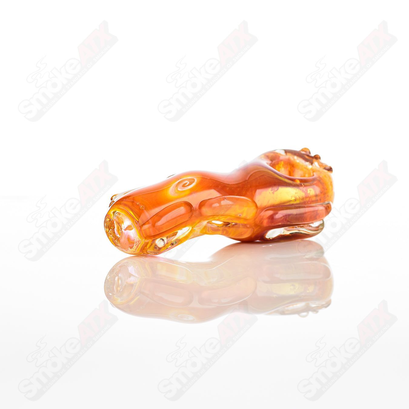 Glass pipe called #33 Spoon Glass by Nobody, featuring a clear glass design with a rounded bowl and smooth stem.