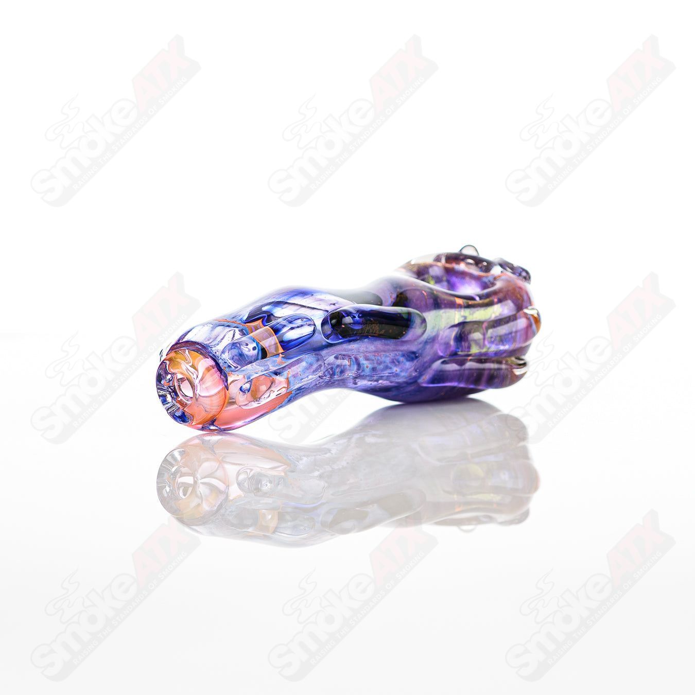 Glass pipe called the #34 Spoon Glass by Nobody, featuring a clear glass design with a rounded bowl and smooth stem.