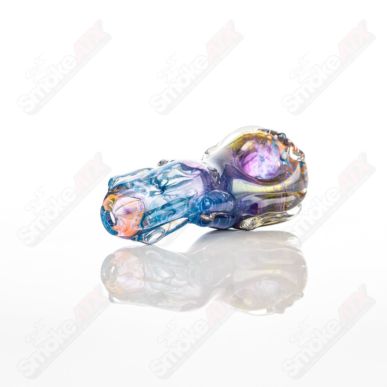 Glass pipe called #36 Spoon Glass by Nobody, featuring a clear glass design with a rounded bowl and smooth mouthpiece.