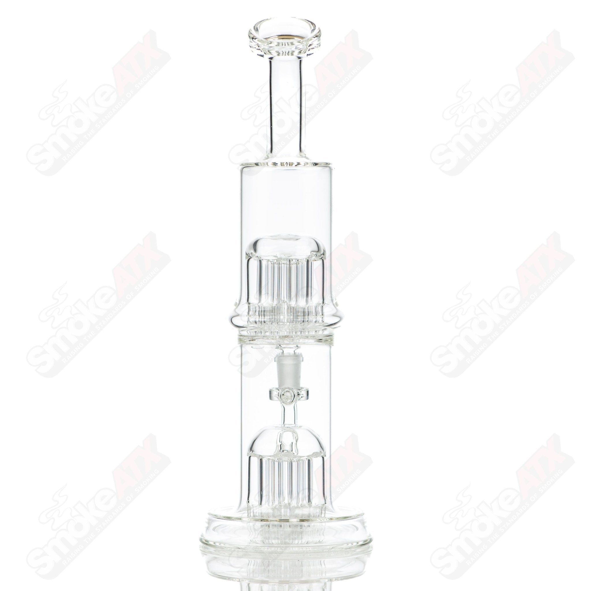 Leisure Glass 36/36 Flower Tube straight glass tube with colorful flower design, ideal for smoking or display.