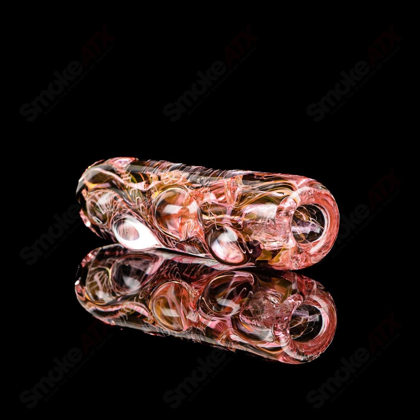 Texas Hot Glass Taster #38 Chillum glass pipe, compact and clear with a simple design for easy use and enjoyment.
