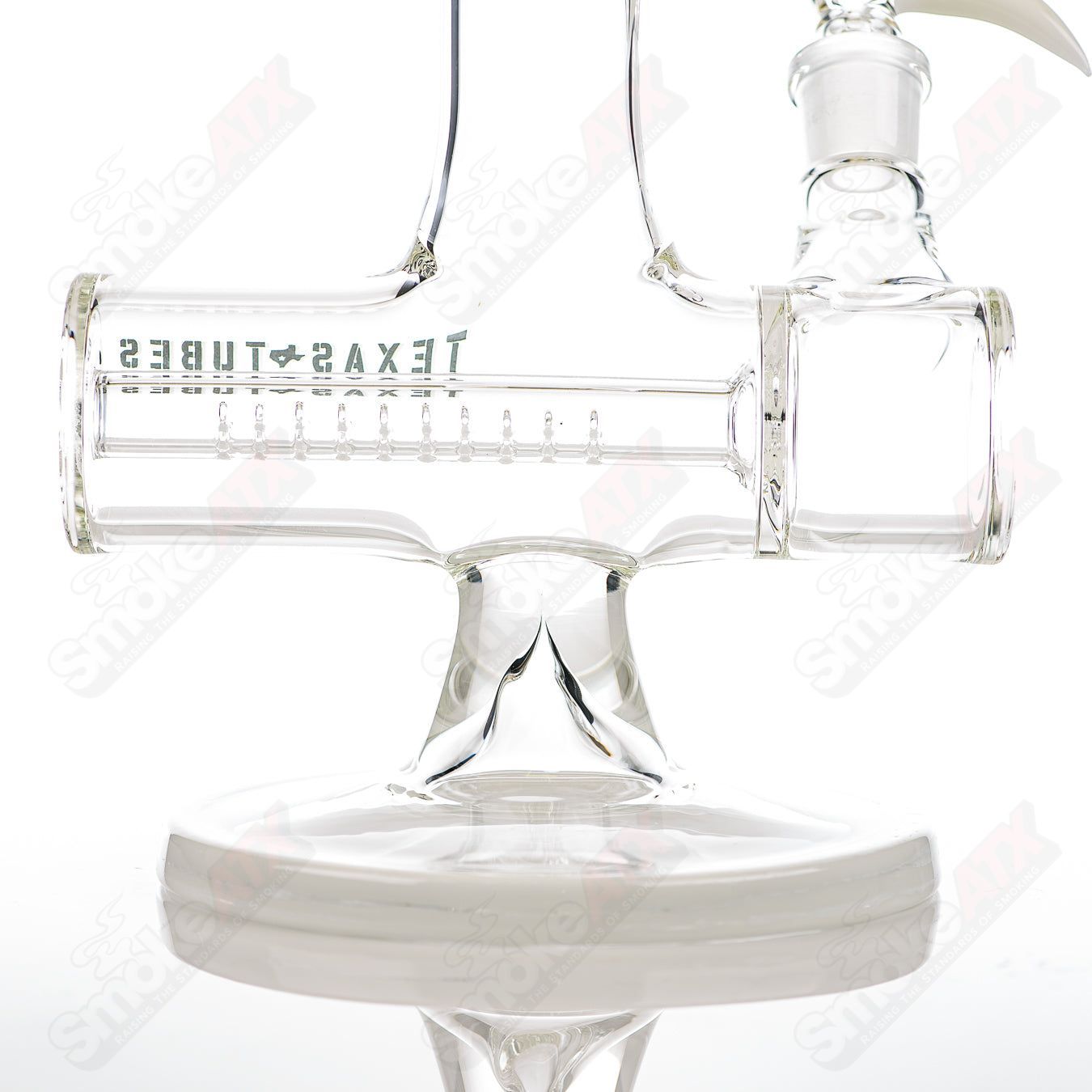 Colorful 17-inch Texas Tubes glass inline tubes, 50x5mm diameter, straight design, by Texas Tubes.
