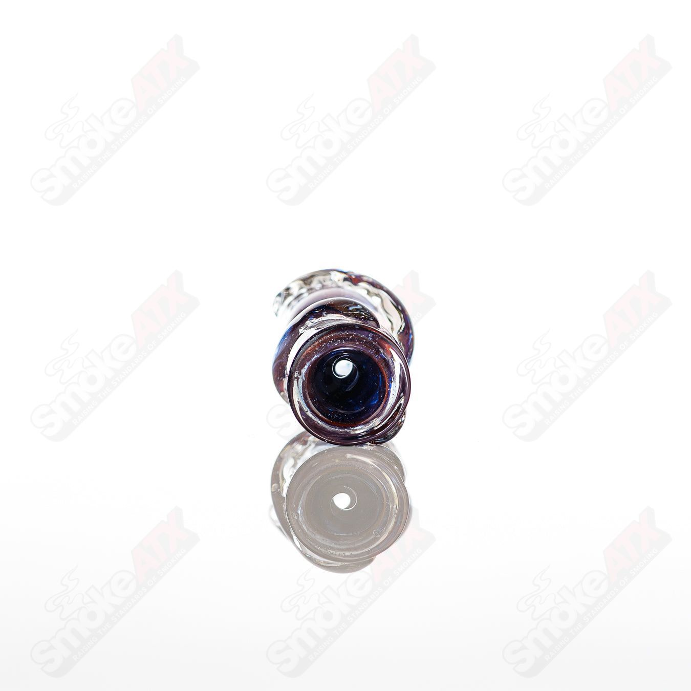 Large Glass Chillum by Nobody, clear glass pipe with a straight tube design, perfect for portable use and smooth smoking experience.