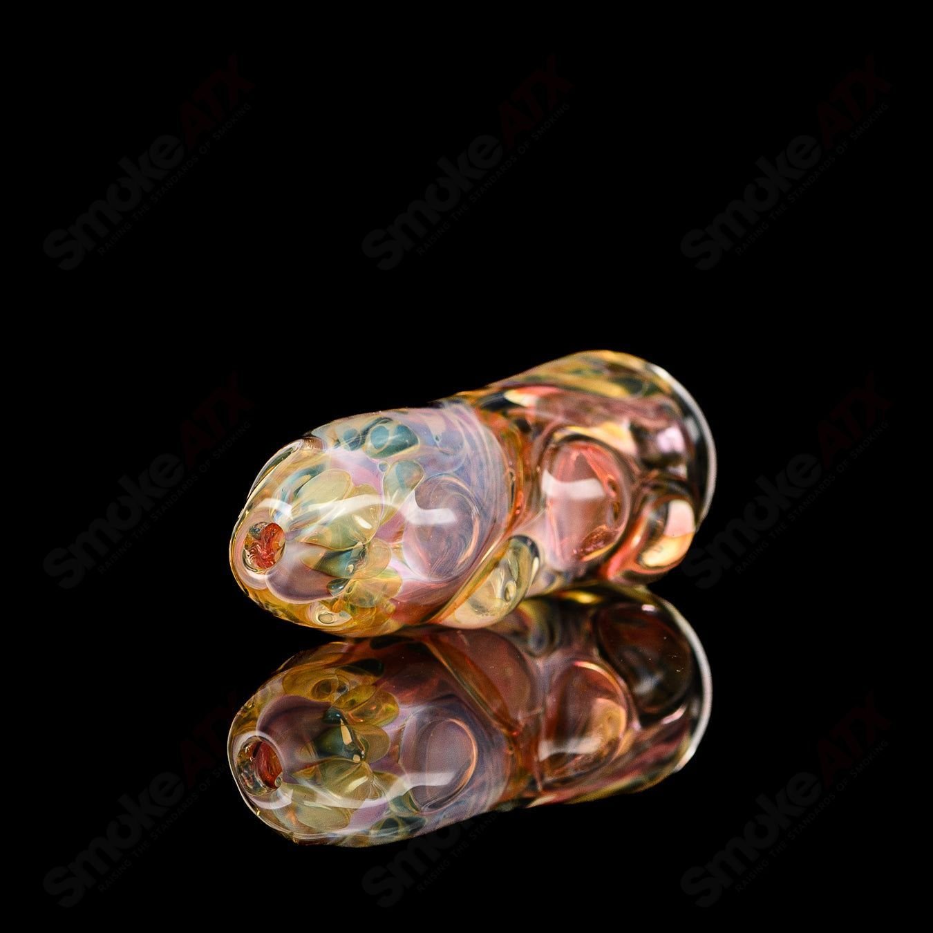 Texas Hot Glass #40 Taster Texas Hot Glass chillum glass pipe with a clear, compact design for easy handling and use.