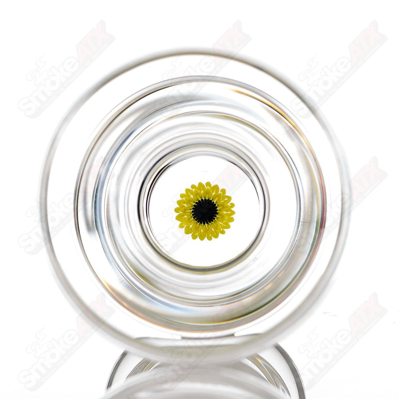 Sunflower Accent Footed IPA Craft Beer Glass w Double Maria Blake Winegard x Drinking Vessels - Smoke ATX