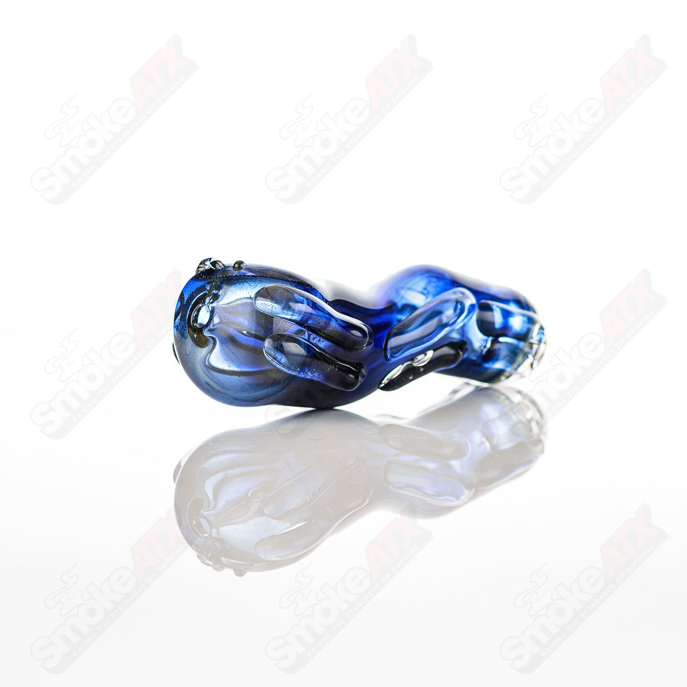 Glass pipe called #42 Spoon Glass by Nobody, featuring a clear glass design with a rounded bowl and smooth mouthpiece.