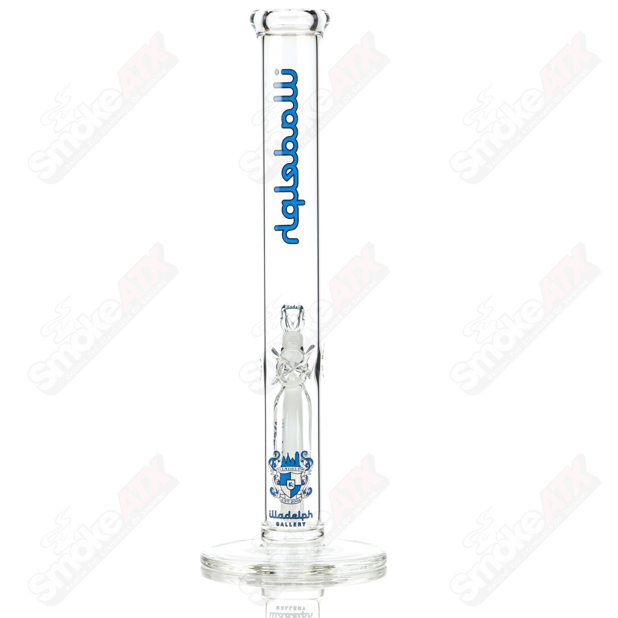 Navy blue 45mm straight glass tube by Illadelph, featuring a sleek straight design and durable construction.