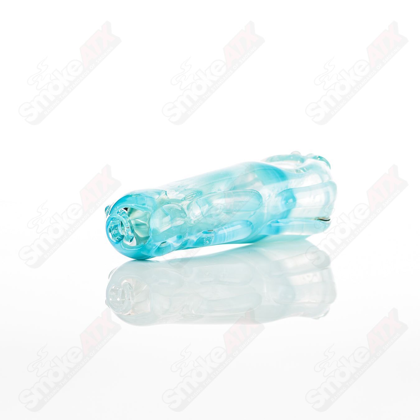 Glass pipe, Spoon Glass by Nobody, featuring a clear glass design with a rounded bowl and smooth stem for smoking.