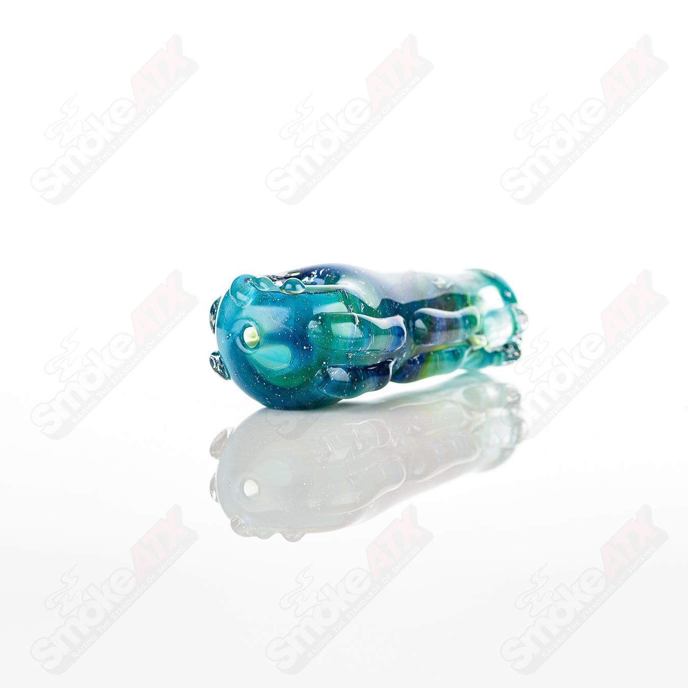 Glass pipe, Spoon Glass by Nobody, featuring a clear glass design with a rounded bowl and smooth neck for smoking.