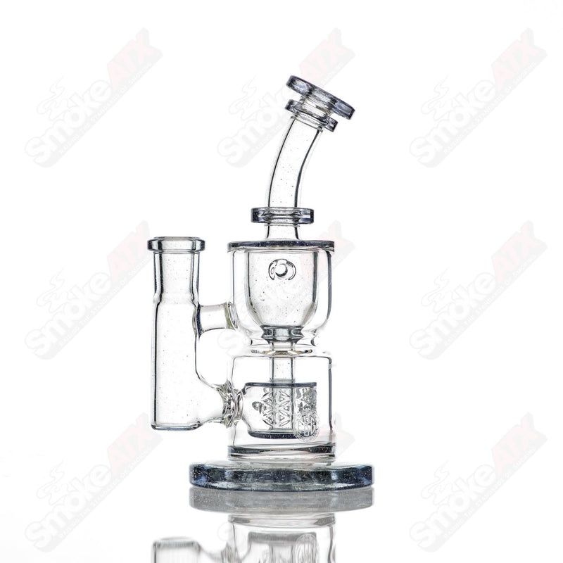 8in 14mm Hourglass Taurus Incycler Fat Boy Glass Elixer - Smoke ATX