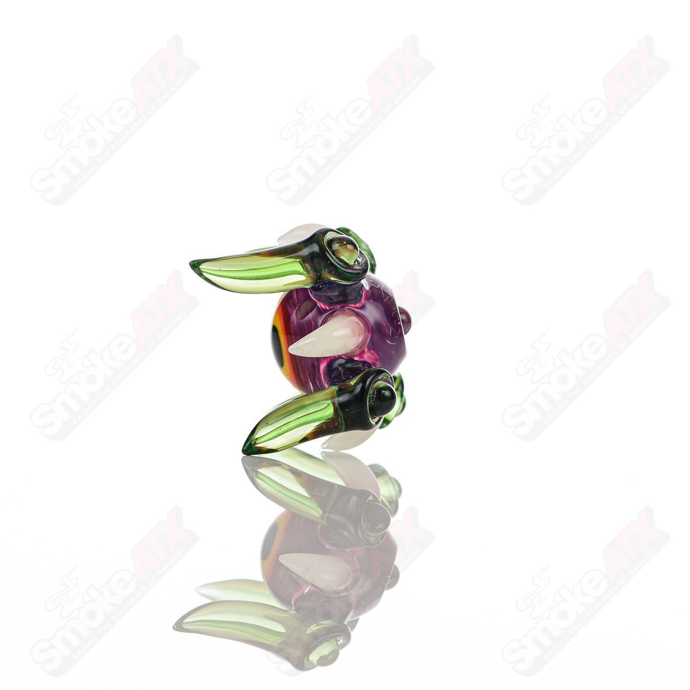 Salt Glass 4-piece UV Slurper Set featuring Royal Jelly, Lucy, Atomic Stardust, Plantphibian, and Citrine in colorful heady glass.