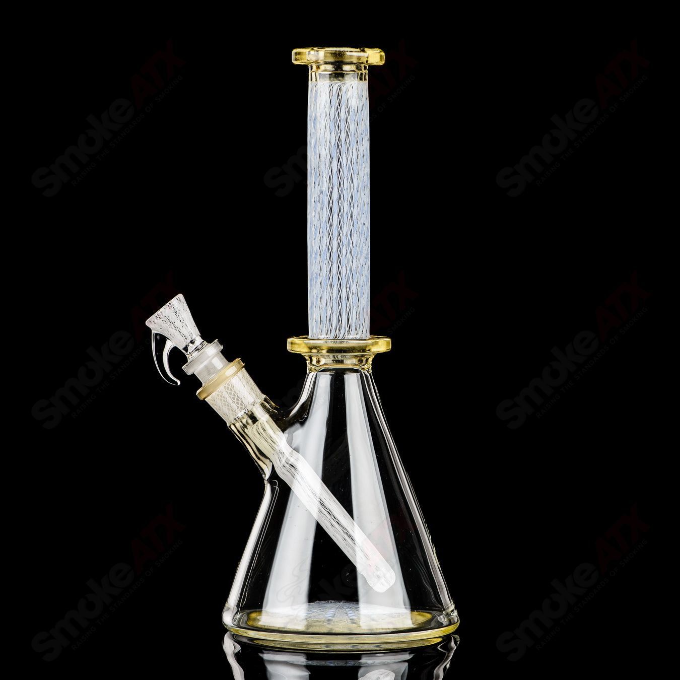 Handcrafted Steven Pierce Glass x Harold Cooney #5 Beaker from Heady Glass collection, featuring vibrant colors and artistic design.