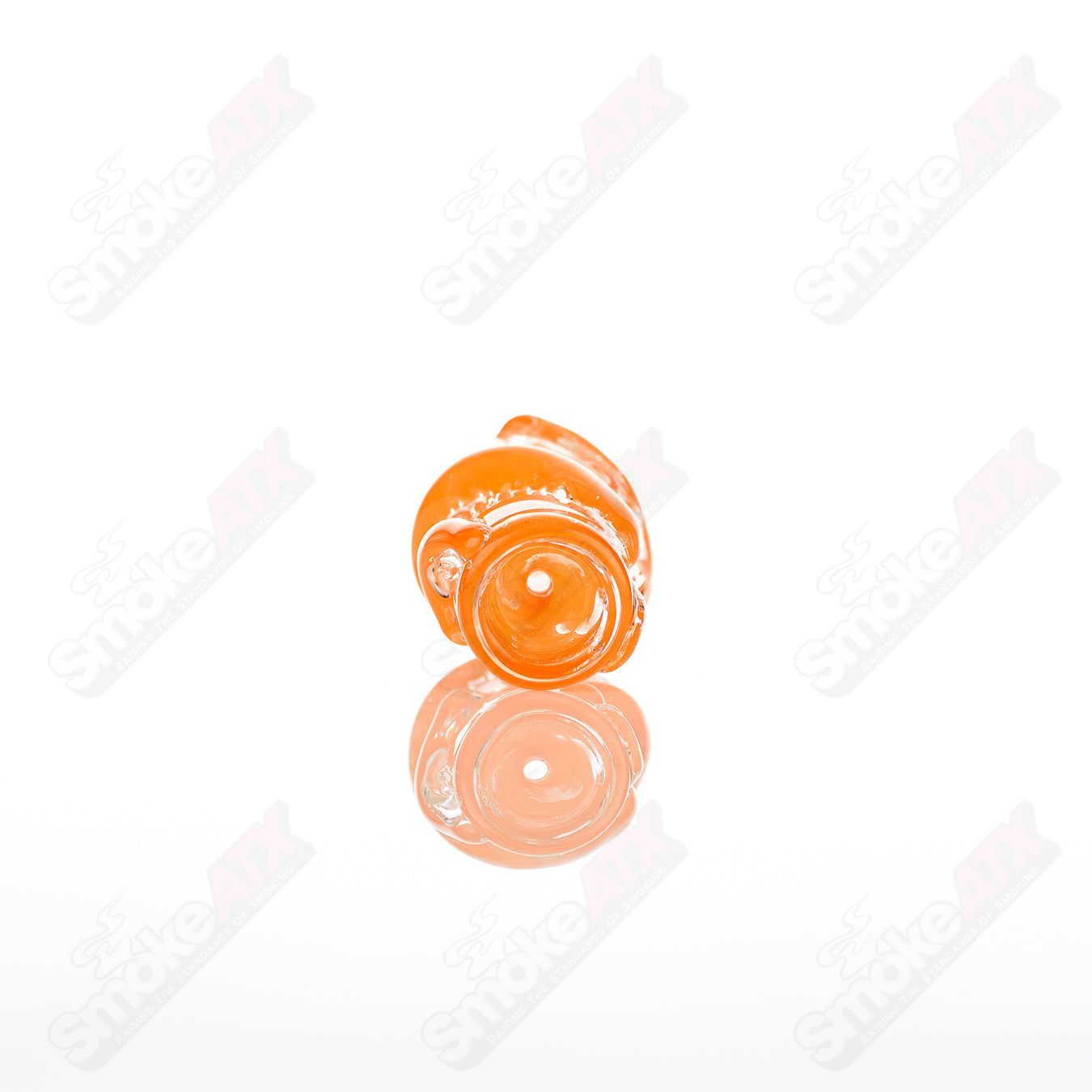Large glass chillum by Nobody, featuring clear glass construction and simple design, ideal for personal smoking use.